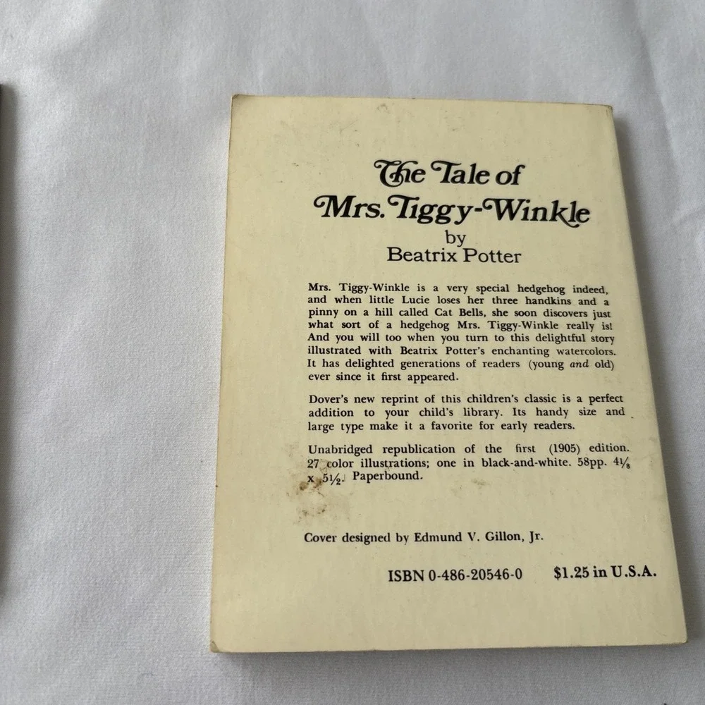 Vintage The Tale of Peter Rabbit & The Tale Of‎ Mrs. Tiggy Winkle Beatrix Potter